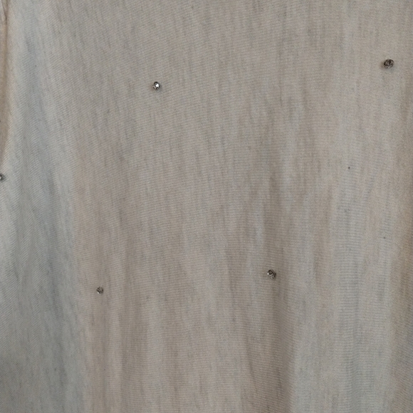 Gianni Bini wool blend white stone embellished sweater - Picture 7 of 8